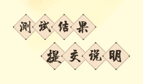 关于测试结果提交说明